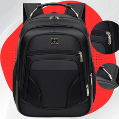 Mochila Masculina Feminina Alça Reforçada Faculdade Grande Escolar Viagem Executiva Anne Preto(Mercado Livre)R$38,26