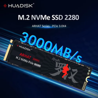 HUADISK SSD M2 NVMe 3000MB/s(AliExpress)512GB-R$126,44//1TB-R$280,98//2TB-R$624,36(imposto incluso)