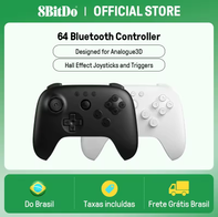 8Bitdo 64 Bluetooth Controller Gamepad para Analogue 3D,Nintendo Switch/Switch 2, PC,Windows e Android(AliExpress)🇧🇷Produto no Brasil Esgotado