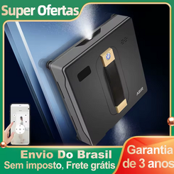 ABIR WD8 Robô Limpeza de Vidro, Spray de água dupla, Memória inteligente, Sucção de vácuo alta, Sensor a laser(AliExpress)R$541,43 🇧🇷Produto no Brasil