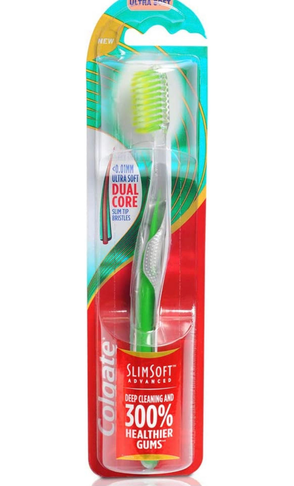Colgate Slim Soft Advanced Toothbrush for adults -Multicolor,Manual,1 Piece (Ult