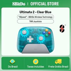 8BitDo Ultimate 2 Gamepad sem Fio 2.4G para PC e Android,com Joysticks TMR(AliExpress)R$210🇧🇷Produto no Brasil