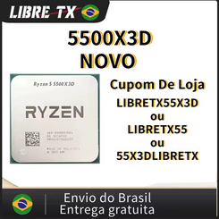 Processador Ryzen 5 5500X3D(AliExpress)R$1.056(9X Sem Juros)🇧🇷Produto no Brasil