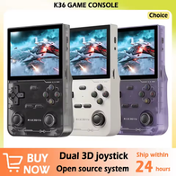 K36 Console Portátil Retrô Tela 3,5 IPS polegadas 500nit,40+ Emuladores,16000 jogos,Sticks com Hall Effect(AliExpress)R$173,62 (imposto incluso)