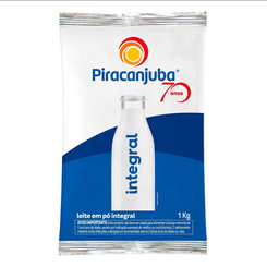 Leite Em Pó Integral Piracanjuba Pacote 1kg(Magazine Luiza)R$19,99 no pix