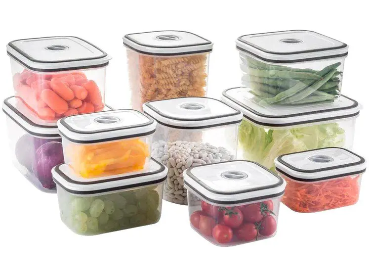 Jogo de Potes de Plástico Hermético Electrolux com Tampa- 10 Peças(Magazine Luiza)R$48,02