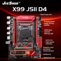 JIESHUO X99-JS11 Placa Mãe LGA2011-3 +Processador Xeon E5-2680 V3+ Memória Ram DDR4 16GB 2133mhz(AliExpress)R$848,57🇧🇷Produto no Brasil