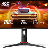 Monitor Gamer AOC Hero 24" 165Hz 1ms Ajuste de Altura 24G2S/BK(Amazon) Esgotado