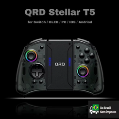 QRD Stellar T5 Gamepad Sem Fio Bluetooth Para Nitendo Switch/Lite/Oled PC com Hall Effect(AliExpress)R$235🇧🇷Produto no Brasil