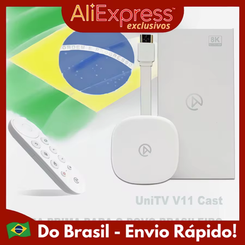 TV Box V11 Conversor de Smart TV UNI-TV Vitalício Android 11 Wifi(AliExpress)R$328,30🇧🇷Produto no Brasil