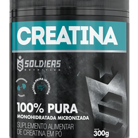 Creatina Monohidratada Pote 300g 100% Pura Soldiers Nutrition(Mercado Livre)R$23,74