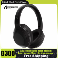 ATTACK SHARK G300 Bluetooth 5.3 headphone(AliExpress)R$87,84  (IMPOSTO INCLUSO)