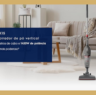 Electrolux, Aspirador pó vertical com fio portátil de mão 2 em 1 potente 1450W cabo 6m capacidade 1,6L filtro HEPA Electrolux STK15 127V Cinza Urban Grey STK (Amazon)R$168,90