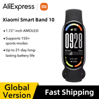 Xiaomi Smart Band 10 Versão Global(AliExpress)R$327,43(imposto incluso)(Lançamento)