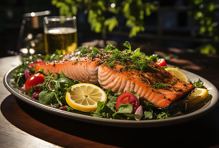 Salmon and Spinach Salad