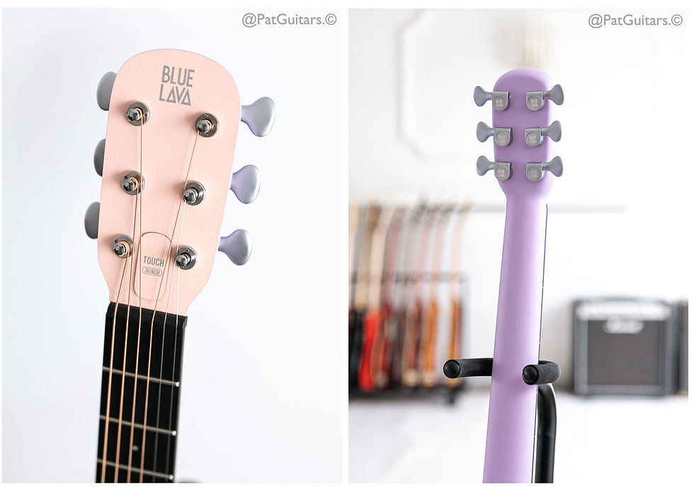 Thumbnail: 2022 Blue Lava Touch in Coral Pink Acoustic Guitar.