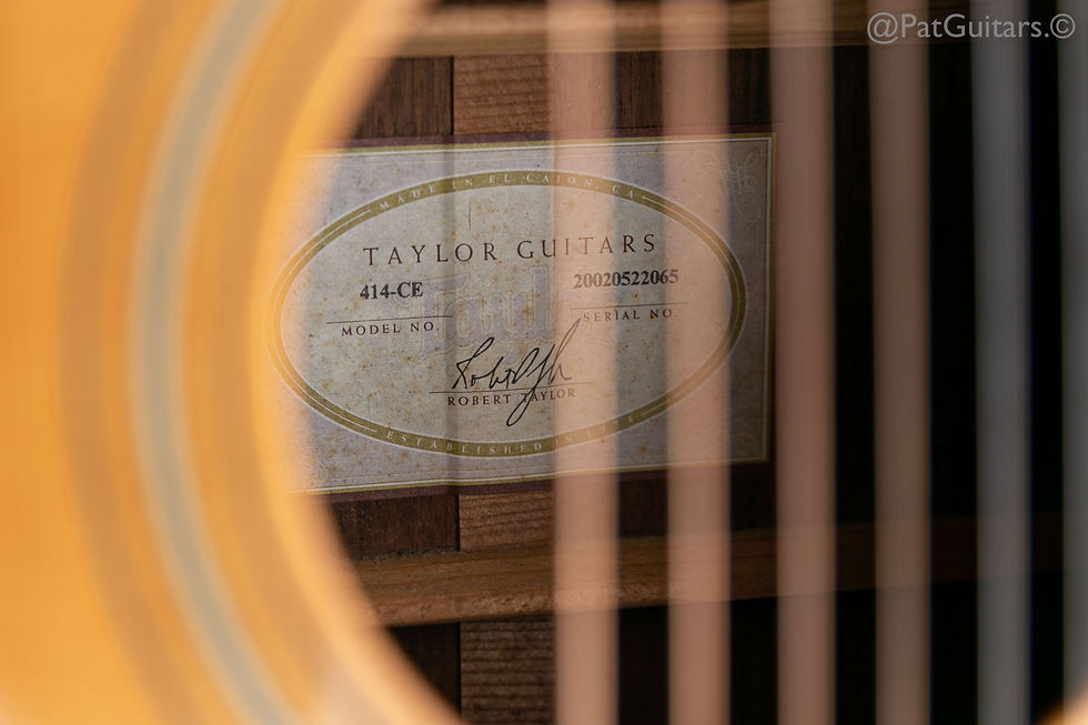 Thumbnail: 2002 Taylor 414CE acoustic guitar in Natural