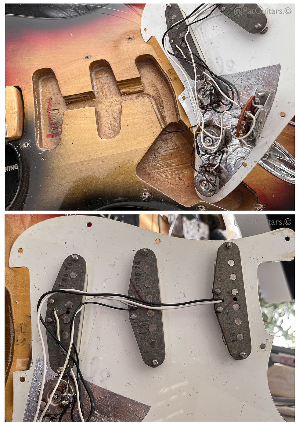 Thumbnail: 1974 Fender Stratocaster Left-Handed in Sunburst. RH conversion. 7.9lbs