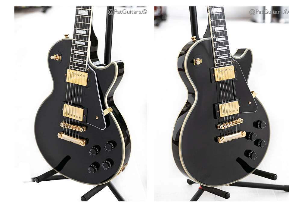 Thumbnail: 2020 Epiphone Les Paul Custom Ebony Black