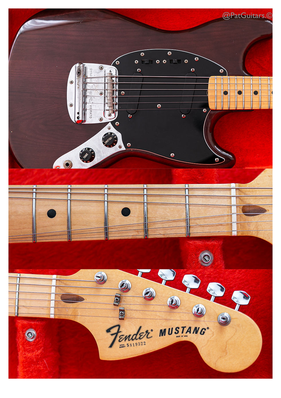 Thumbnail: 1978 Fender Mustang Guitar in Walnut (Mocha)