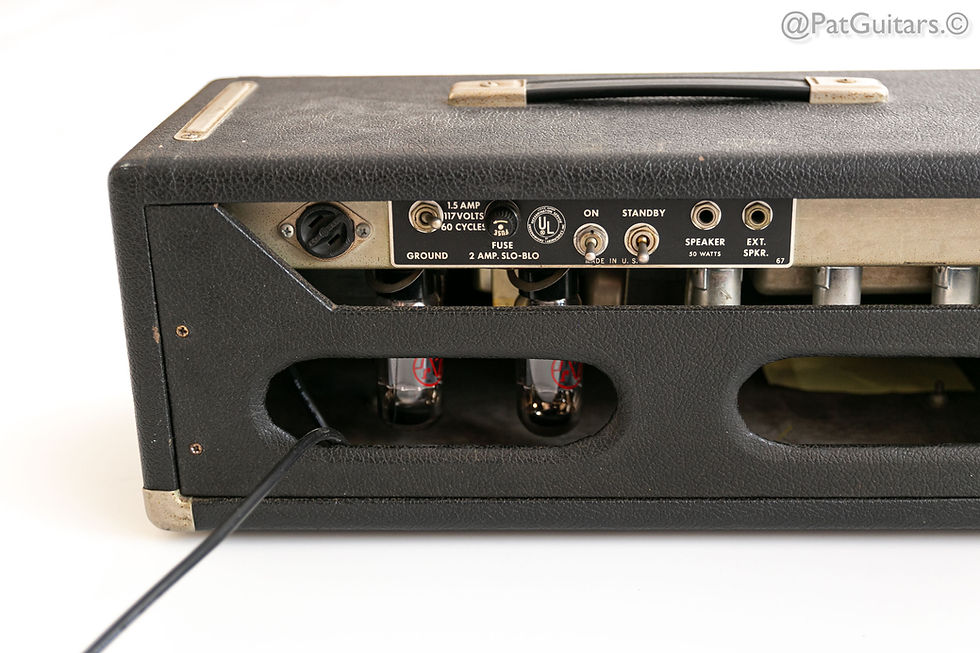 Thumbnail: 1965 Fender Bassman Blackface 50-Watt Vintage Amp Head 110V