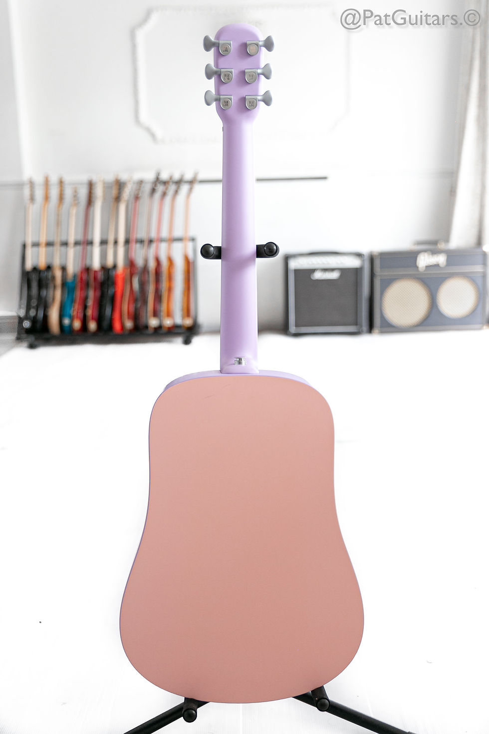 Thumbnail: 2022 Blue Lava Touch in Coral Pink Acoustic Guitar.