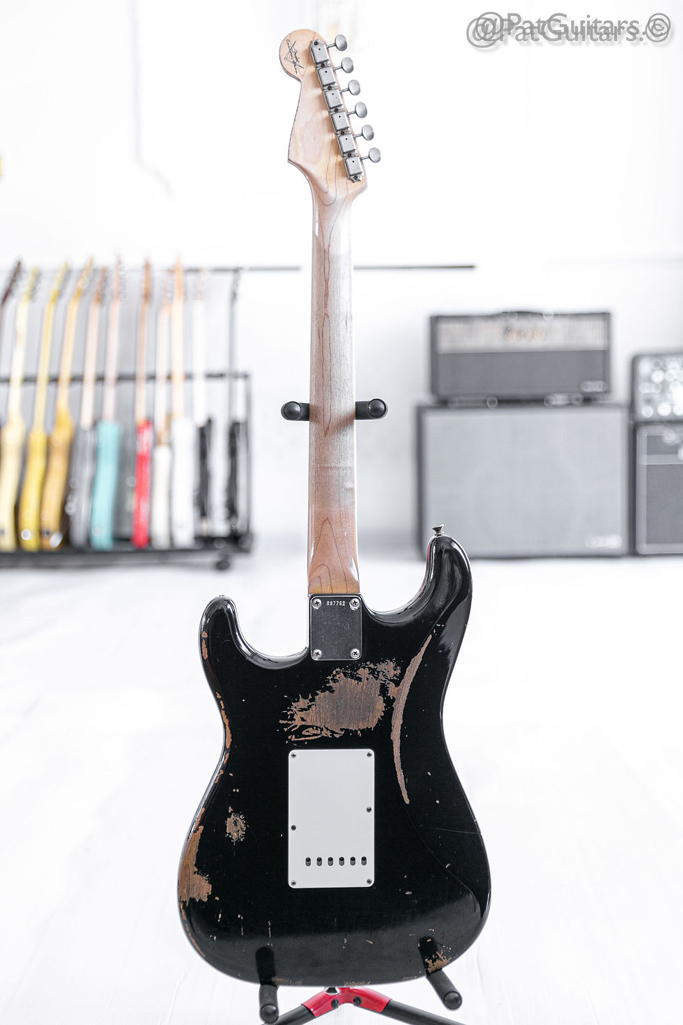 Thumbnail: 2016 Fender Custom Shop '62 Active Stratocaster with Clapton boost Relic Black 7