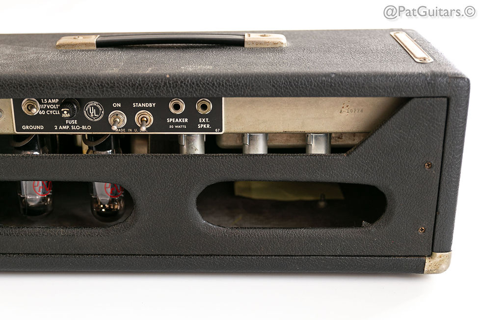 Thumbnail: 1965 Fender Bassman Blackface 50-Watt Vintage Amp Head 110V