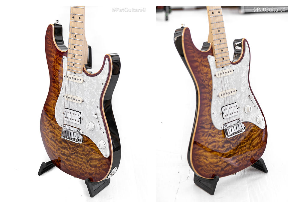 Thumbnail: 2011 Suhr S3 Pro HSS in Bengal Burst Quilt Top 7.5lbs