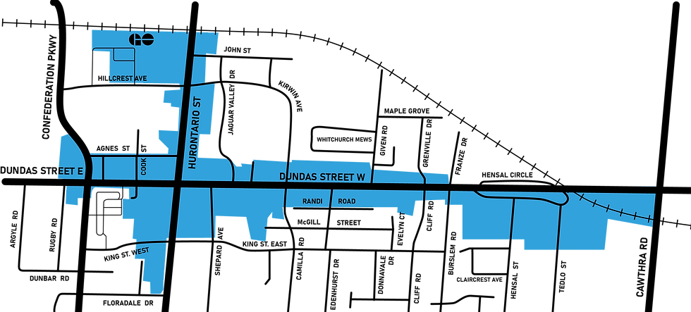 Map cooksville BIA Boundary.png