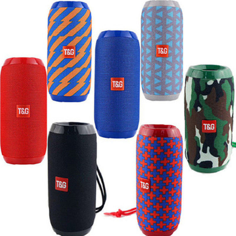 TG117 Outdoor Bluetooth Speaker Portable Wireless Speaker Column Dual Bass Sound