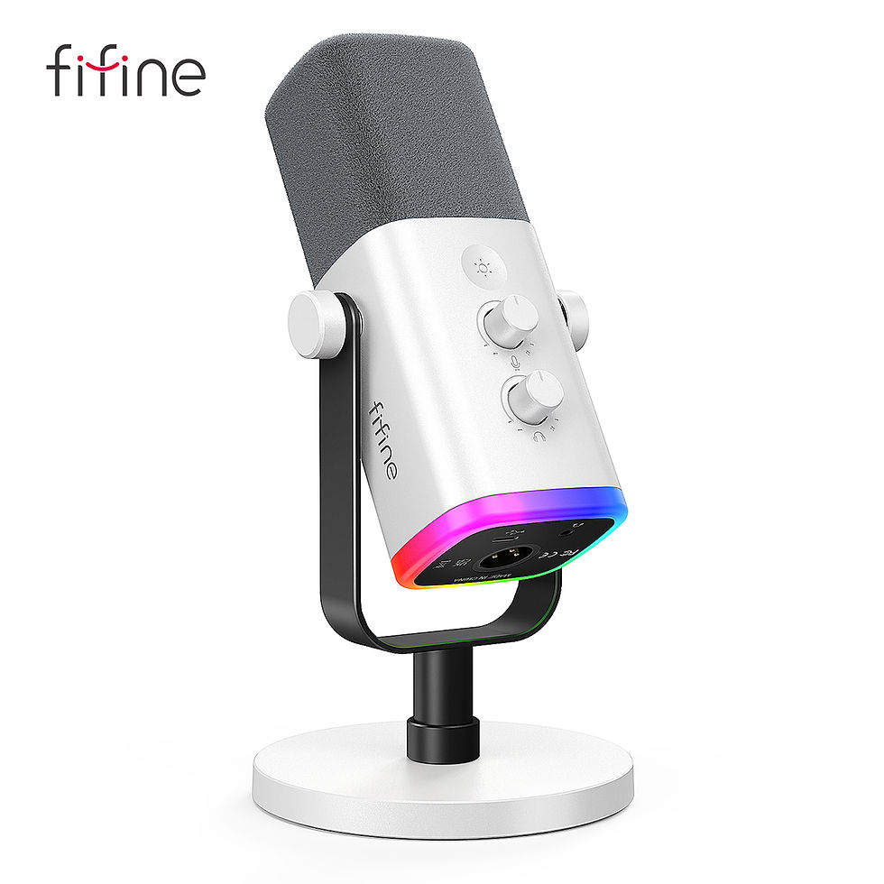 Thumbnail: FIFINE USB/XLR Dynamic Microphone with RGB Control/Headphone jack/Mute,MIC for P