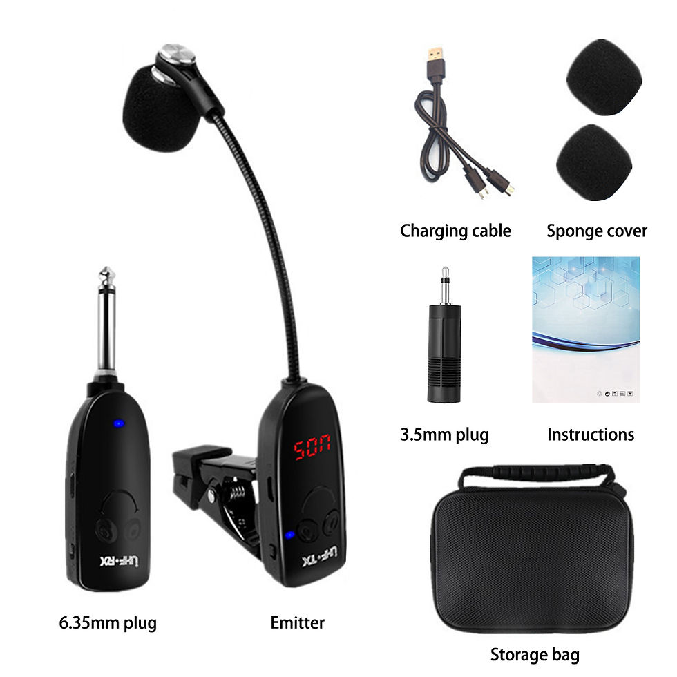 Thumbnail: Saxofone Wireless Microphone Mic Saxophone Transmitter and Receiver UHF Professi