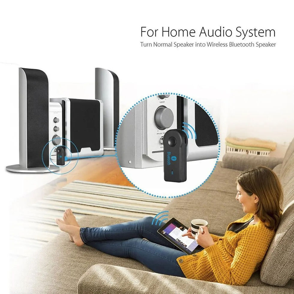 Thumbnail: 2 in 1 Wireless Bluetooth 5.0 Receiver 3.5mm AUX Adapter for Car Music Audio A2D