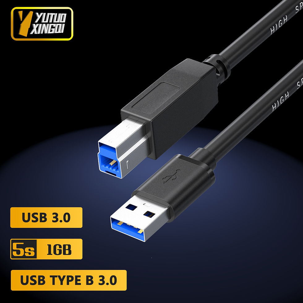 Thumbnail: USB Type A To USB3.0 Type B Printer 3.0 Cable High-speed Square Port Data Comput