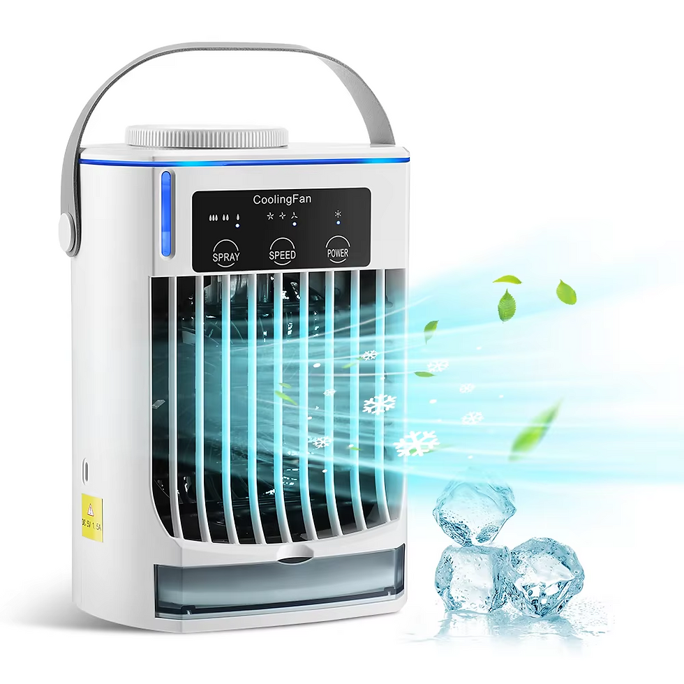 Thumbnail: 3 In 1 Fan AIr Conditioner Household Small Air Cooler LED Night Light Portable H
