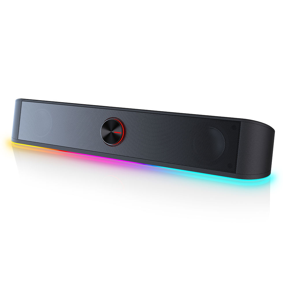 Thumbnail: Redragon GS560 Adiemus RGB USB Desktop Soundbar, 2.0 Channel Computer Speaker wi