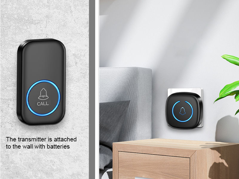 Thumbnail: Wireless Doorbell Intelligent Welcome Door Bell 300M/984 FT Remote 60 Songs Melo