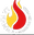 La Fiamma Stone Baked Pizza logo with fire colors and text.