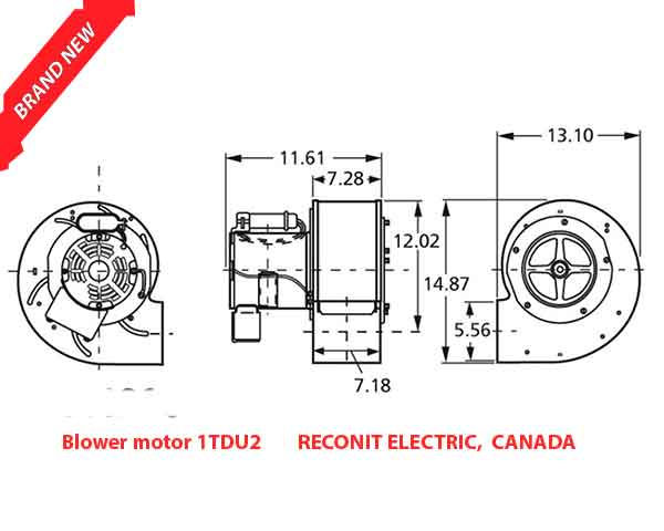 Thumbnail: fasco blower motor a1200 reconit electric