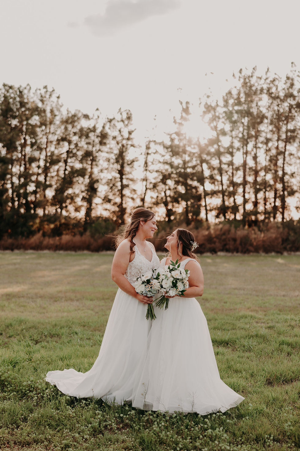 Real Legacy Brides, Courtney & Montana, on their wedding day!