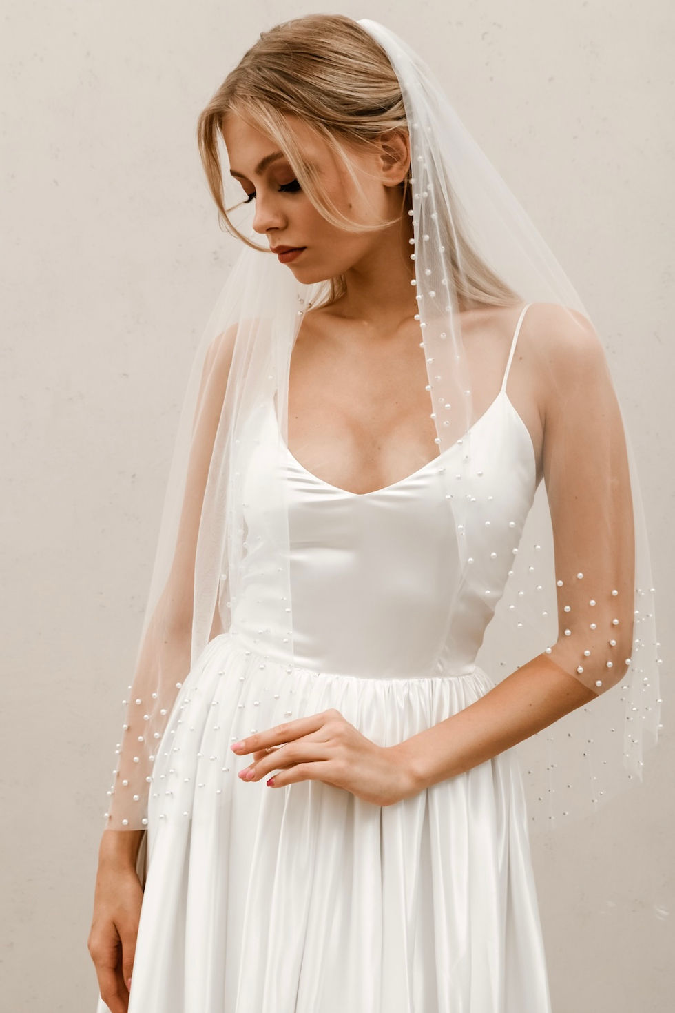 Pearl Border Veil V002