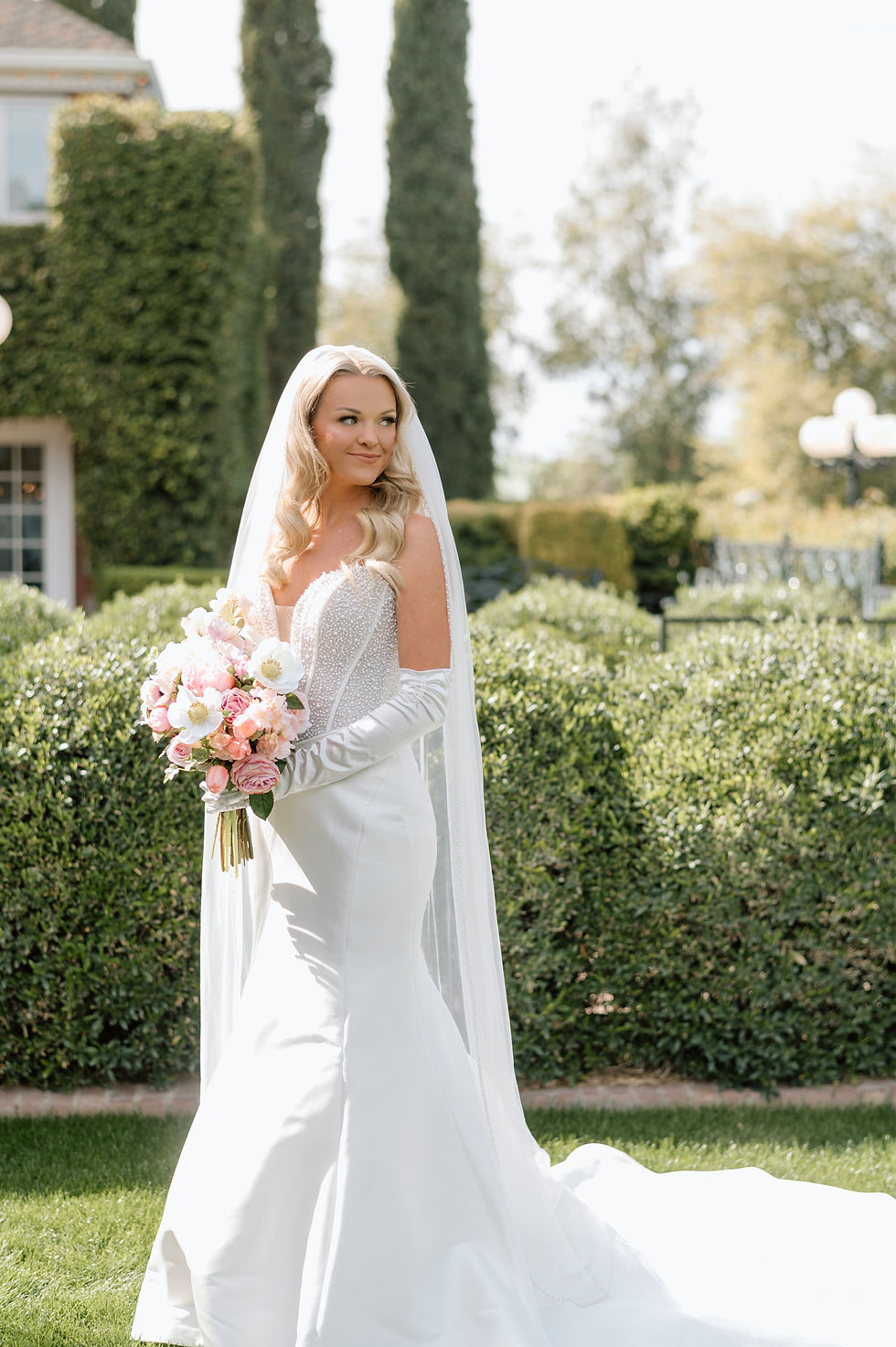 Real Legacy Bride, Stephanie, in her Maggie Sottero, 'Tina Marie,' wedding dress.