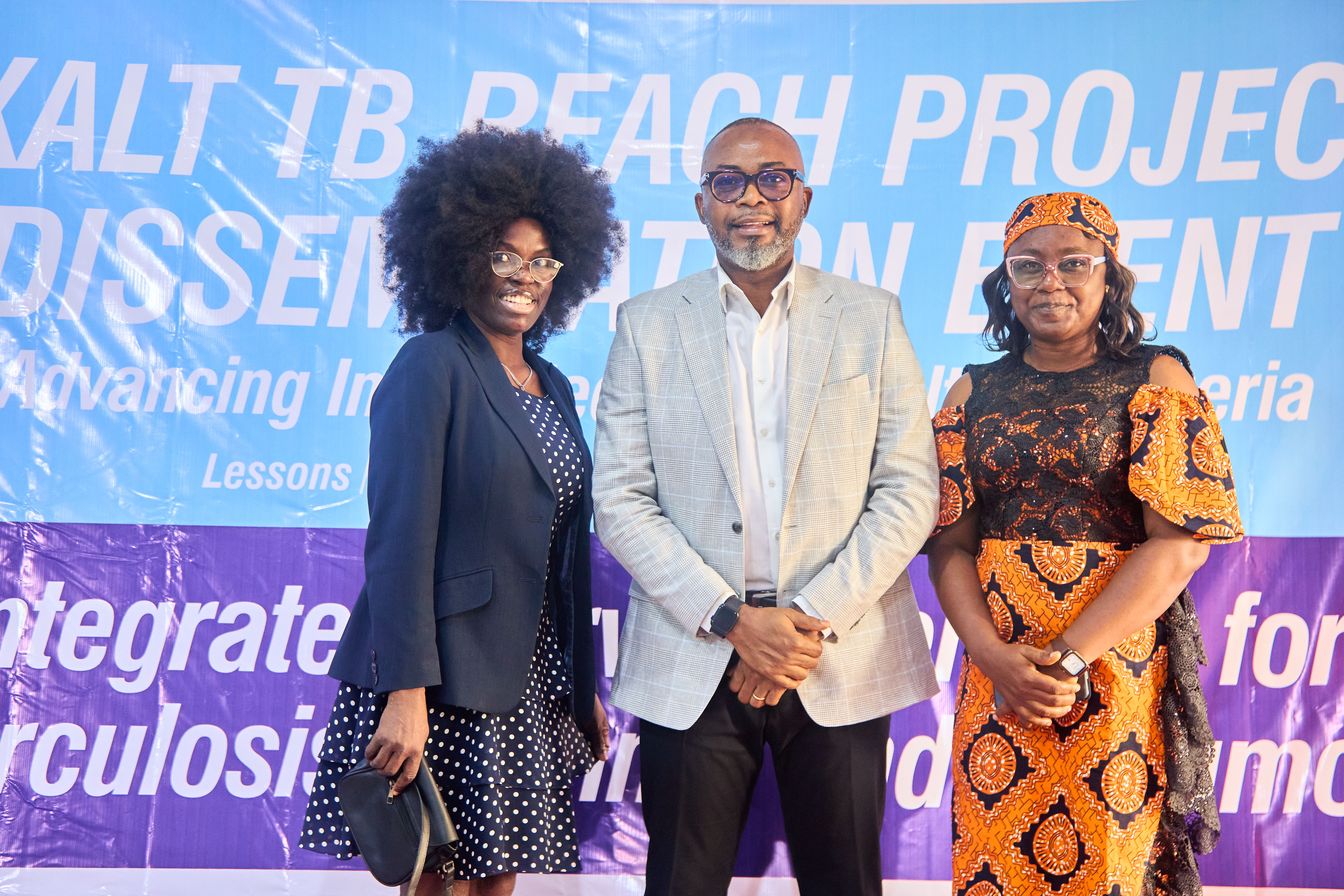 Project HOPE Country Director Dr. Chidimma Anyanwu with colleagues at the dissemination event