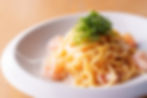 海老と明太子のクリームパスタ
