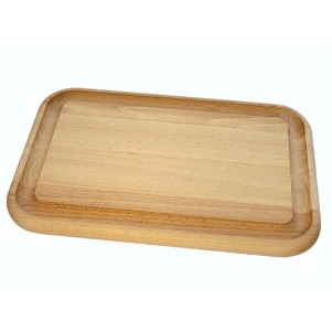 Küchenschneidebrett aus Holz mit Rille