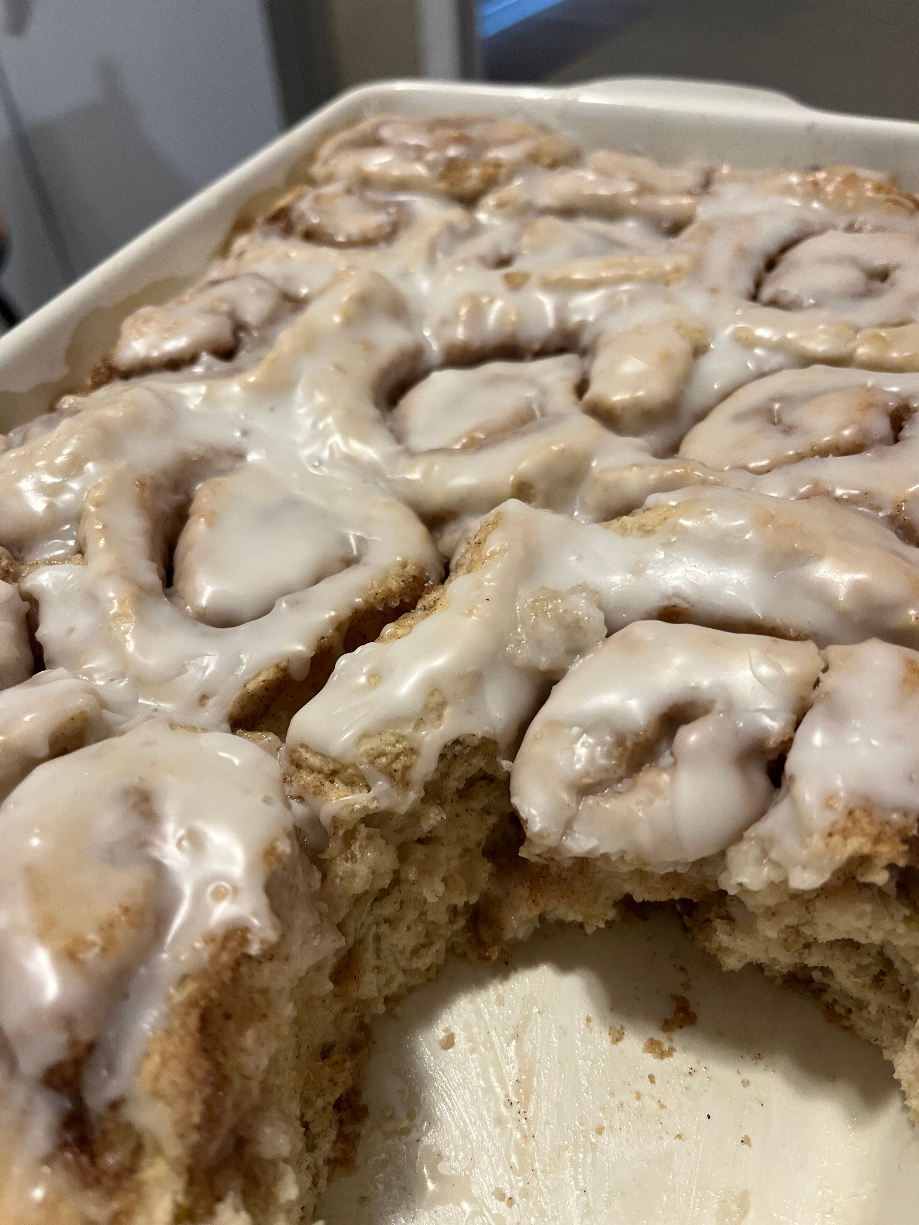 Vanilla Glaze Cinnamon Roll