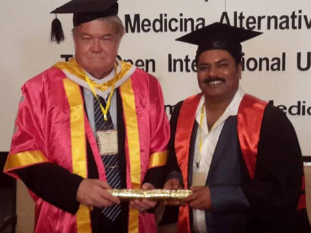 Veteran entrepreneur Dr Sanjay Gupta receives Honorary Doctorate degree from OIUCM Colombo