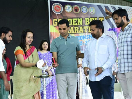 36 schools and 1200 students of Pune participated in Golden Belt Karate Championship 