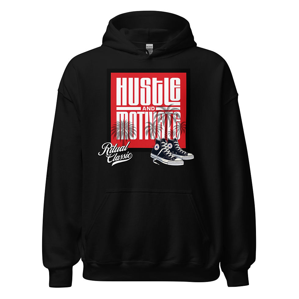 Hustle and Motivate RC Hoodie Red glossy
